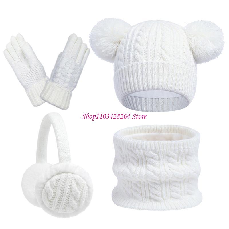 Kids Outdoor Gear - Boy Girls Winter Hat Scarf Gloves