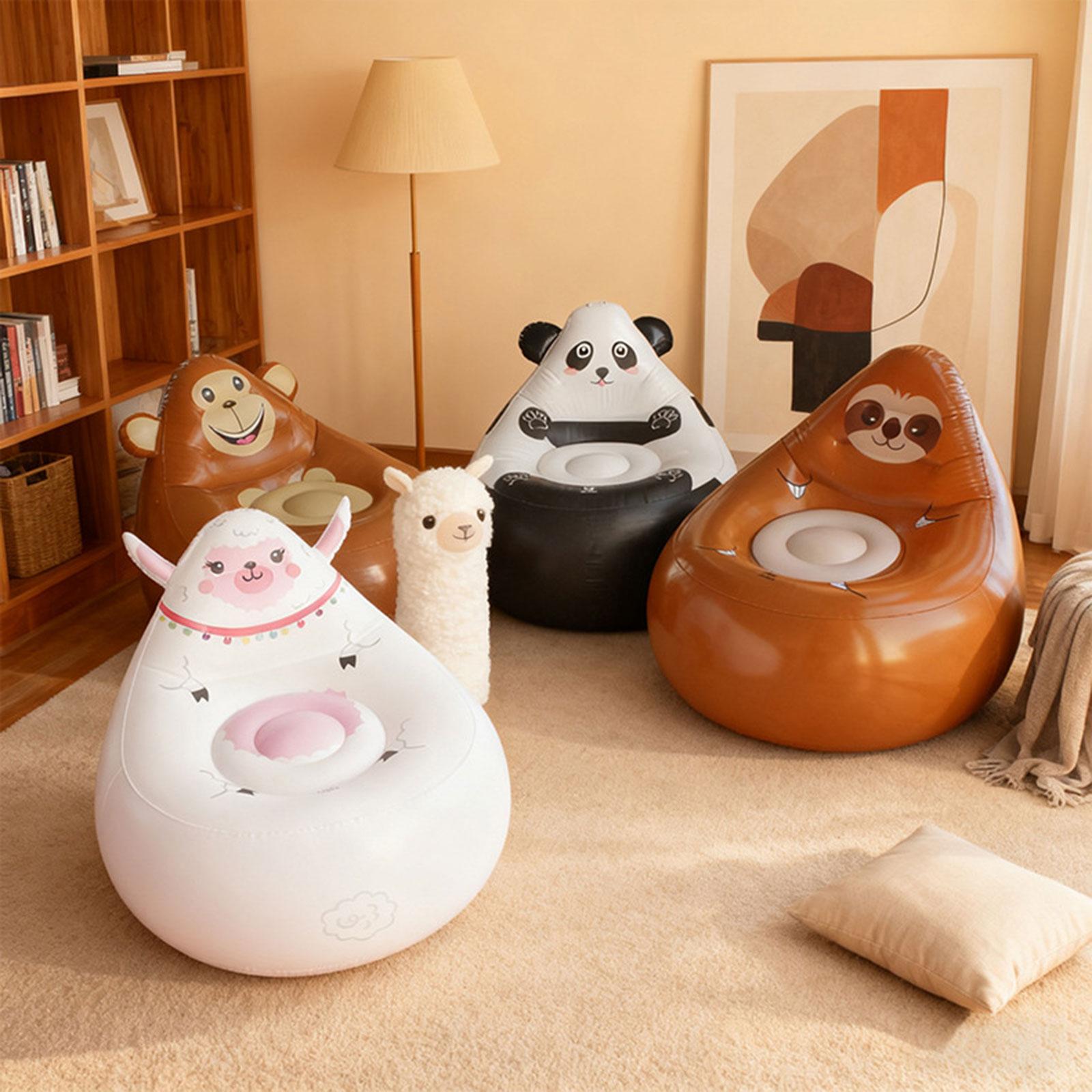 Kids Outdoor Lounge Chair - Inflatable Lazy Sofa Kids Cartoon Sofa