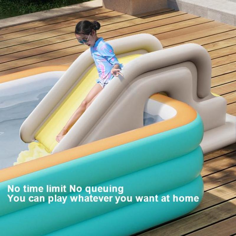 Kids Outdoor Pool - Inflatable Water Slide Kids Swimming Water