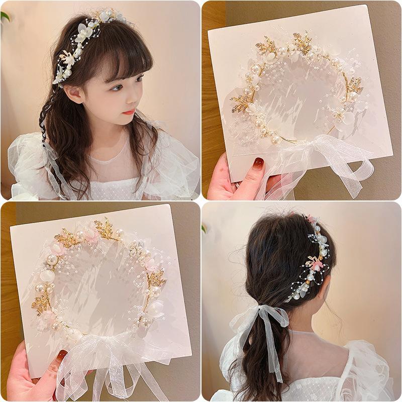 Kids Outdoor Decor - Boho Kids Floral Headpiece Delicate Handmade