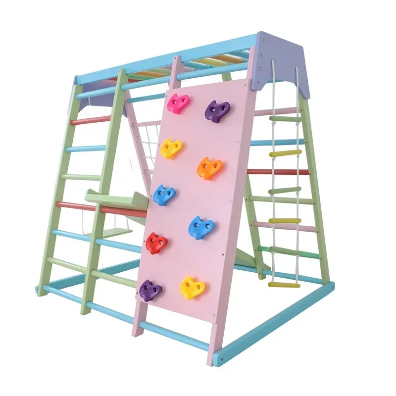 Kids Outdoor Frame - Kids Wooden Climbing Frame Indoor Set