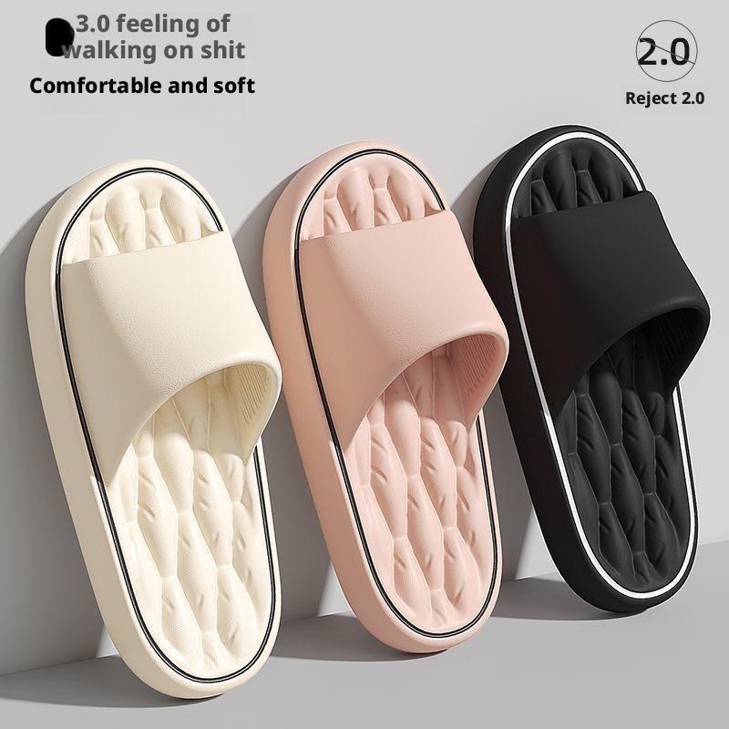 Kids Outdoor Shoes - Line Pattern Slippers for Couple -
