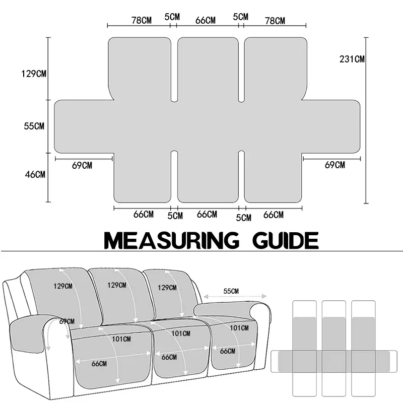 1/2/3 Seater Recliner Sofa Cov - огляд і ціна Kids Outdoor Lounge Chair