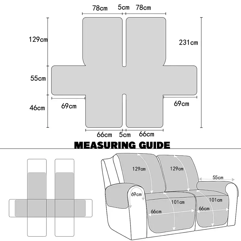 1/2/3 Seater Recliner Sofa Cov - огляд і ціна Kids Outdoor Lounge Chair