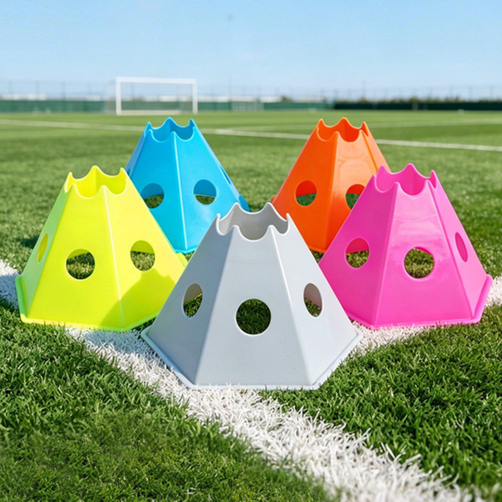 5x Soccer Cones for Training w - огляд і ціна Kids Outdoor Obstacle Course Equipment