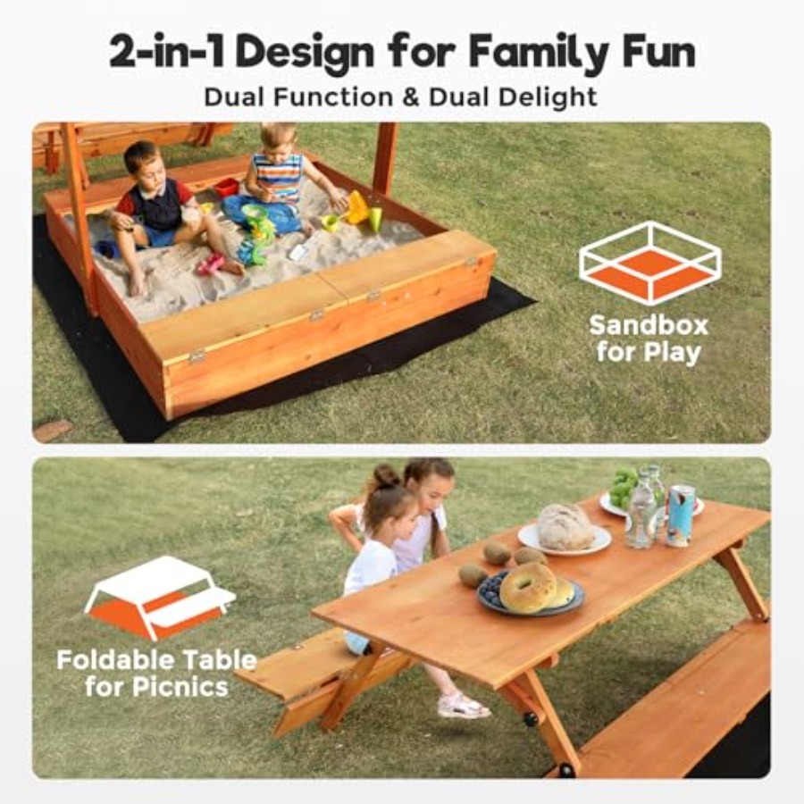 Backyard outdoor kids wooden s - огляд і ціна Kids Outdoor Picnic Table