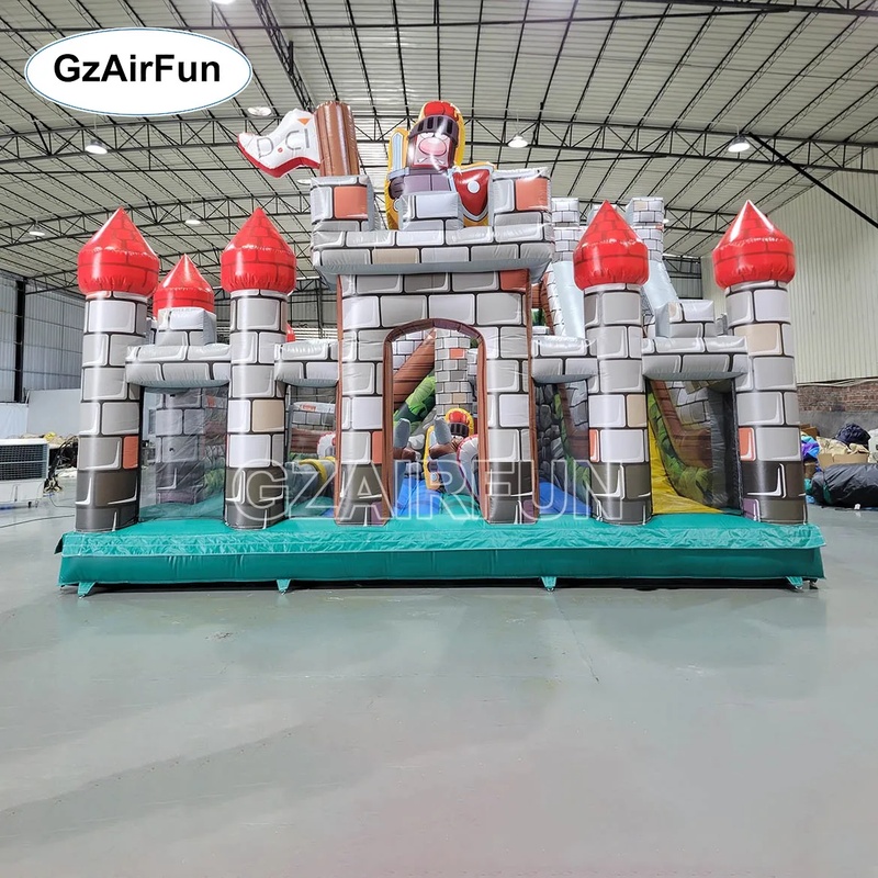Commercial PVC Knight Castle I - огляд і ціна Kids Outdoor Obstacle Course Equipment