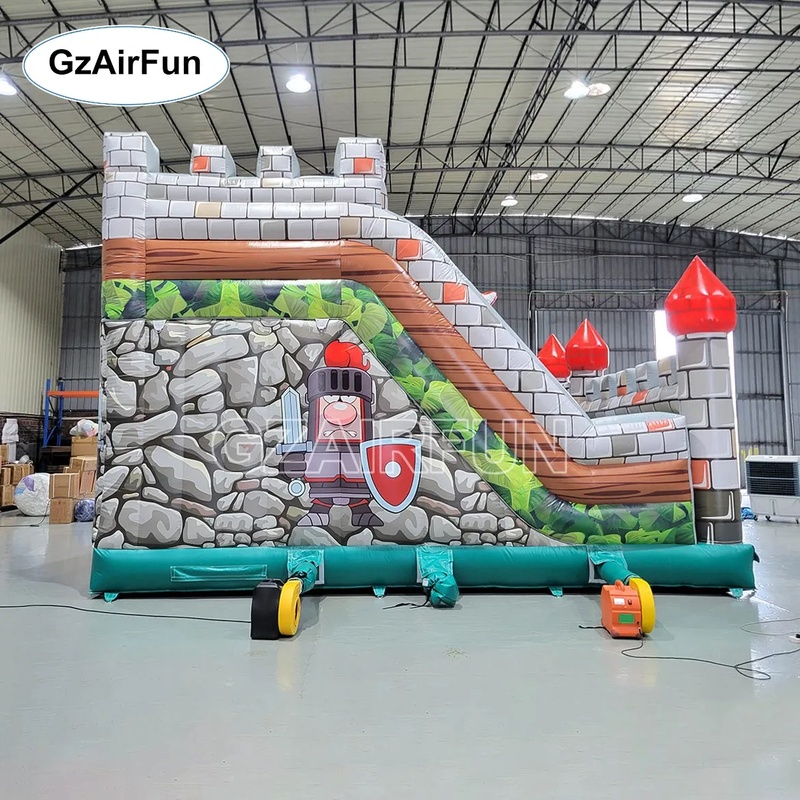 Commercial PVC Knight Castle I - огляд і ціна Kids Outdoor Obstacle Course Equipment