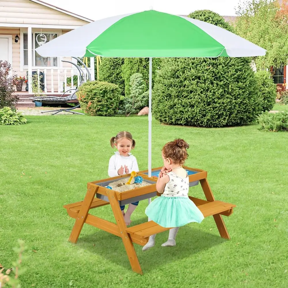 3-in-1 Height-Adjustable Umbre - огляд і ціна Kids Outdoor Picnic Table