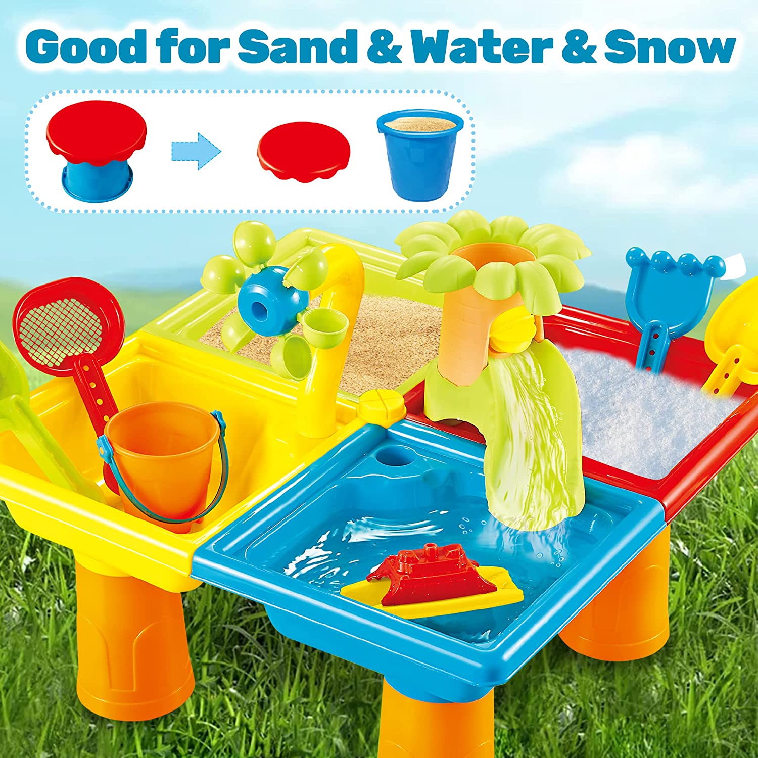 Beach Table Sand Play Toys Chi - огляд і ціна Kids Outdoor Pool