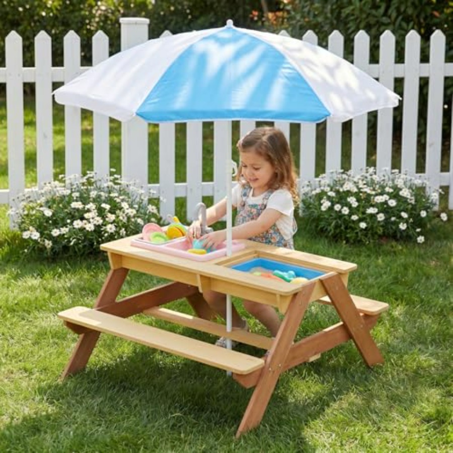 Outdoor kids picnic table with - огляд і ціна Kids Outdoor Sink