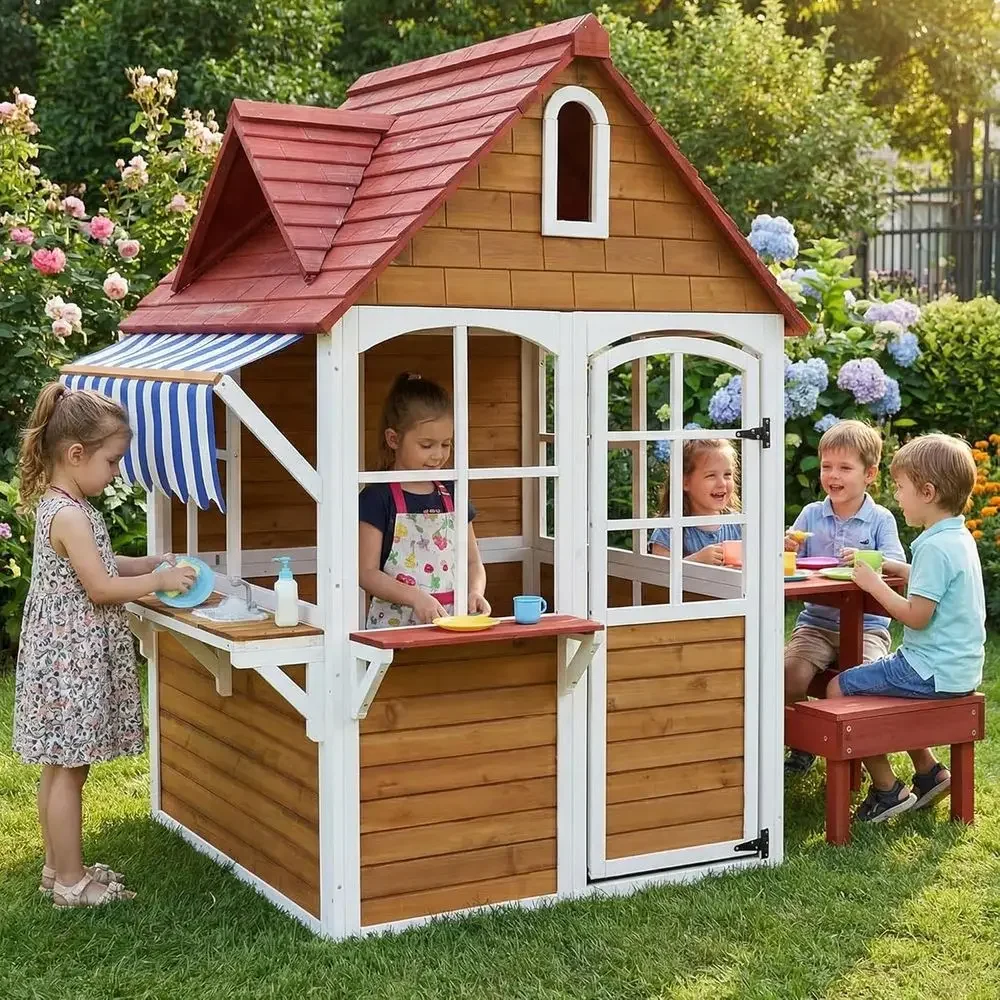 Large Solid Wood Outdoor Kids  - огляд і ціна Kids Outdoor Sink