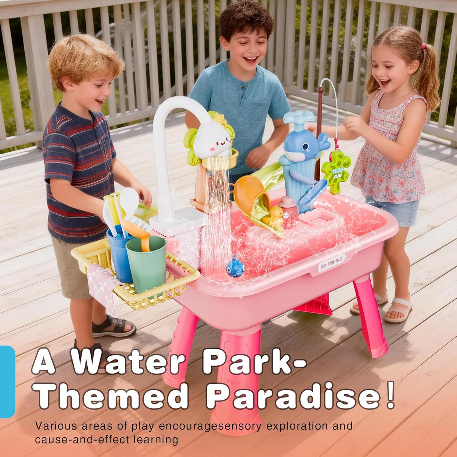 Water Play Table Kitchen Play  - огляд і ціна Kids Outdoor Sink