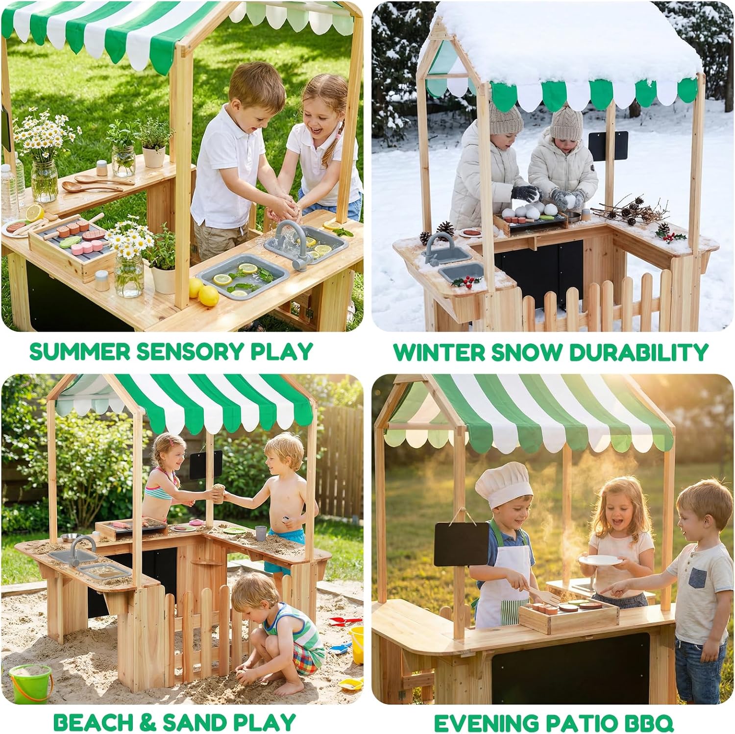 Kids Outdoor Playhouse, Mud Ki - огляд і ціна Kids Outdoor Bbq
