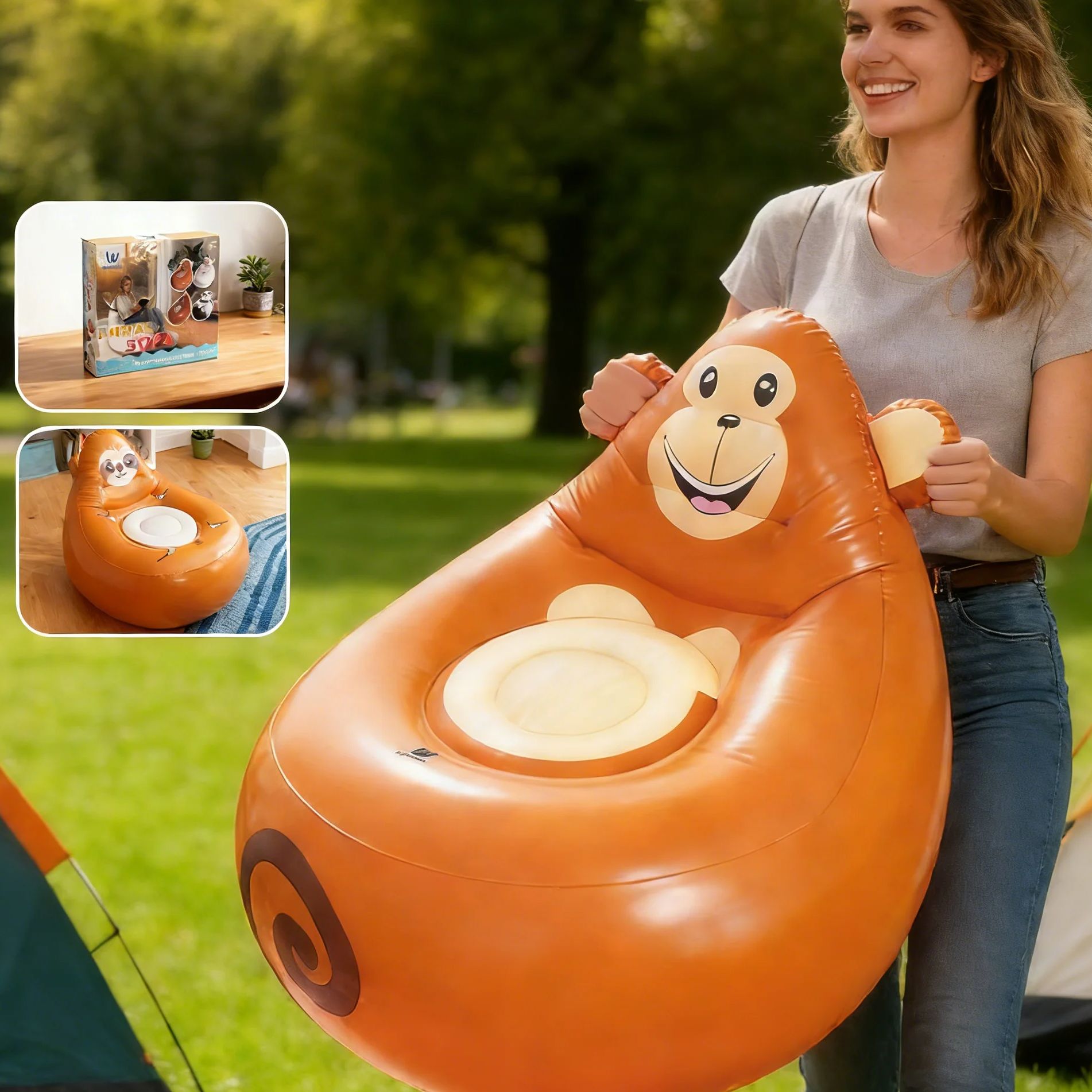 Inflatable Lazy Sofa Kids Cart - огляд і ціна Kids Outdoor Lounge Chair