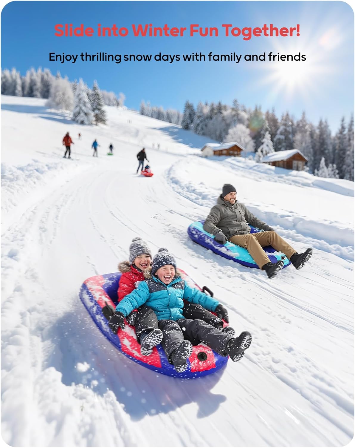 QPAU Inflatable PVC Snow Sled  - огляд і ціна Outdoor Kid