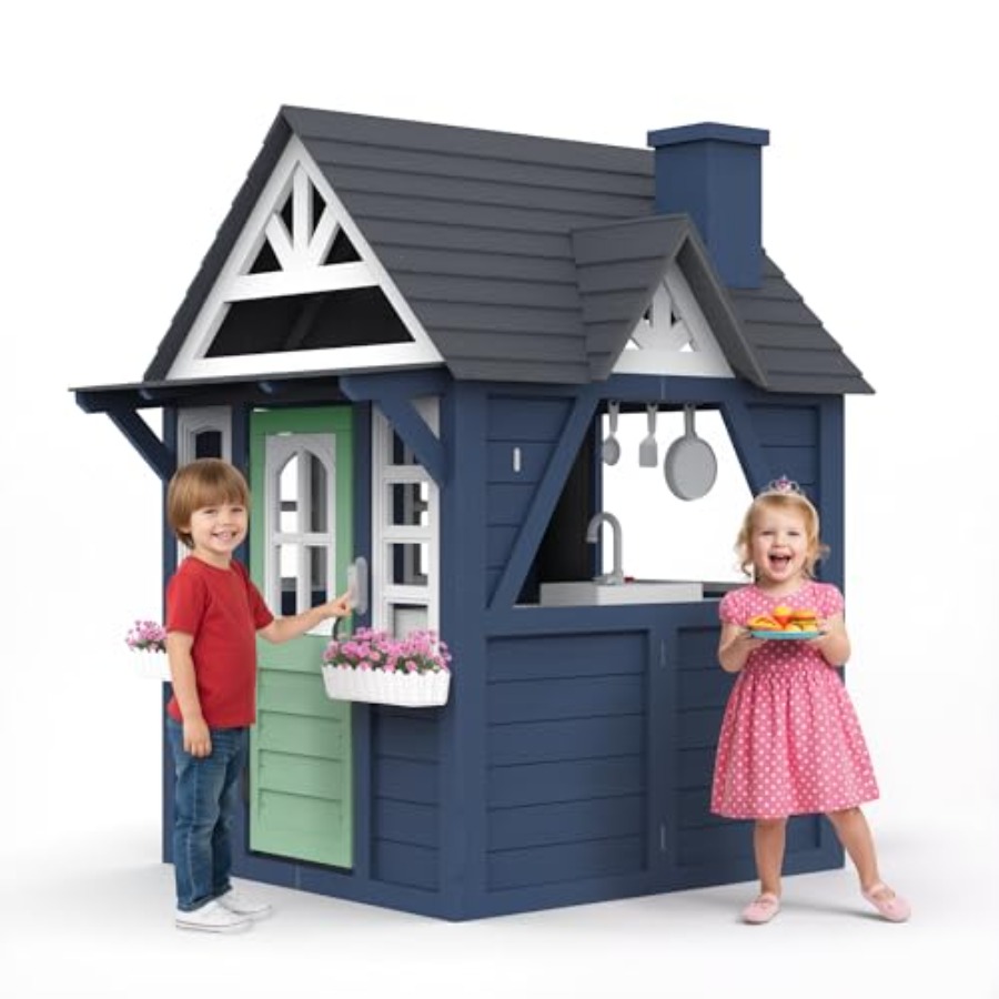 Outdoor kids playhouse: wooden - огляд і ціна Kids Outdoor Sink