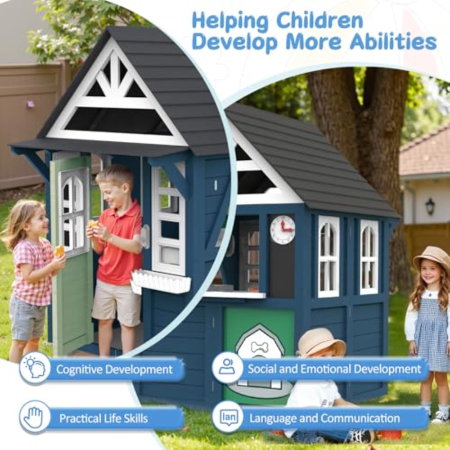 Outdoor kids playhouse: wooden - огляд і ціна Kids Outdoor Sink