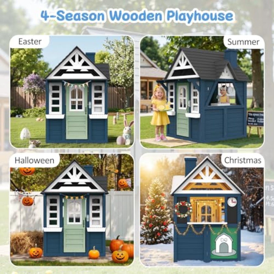 Outdoor kids playhouse: wooden - огляд і ціна Kids Outdoor Sink