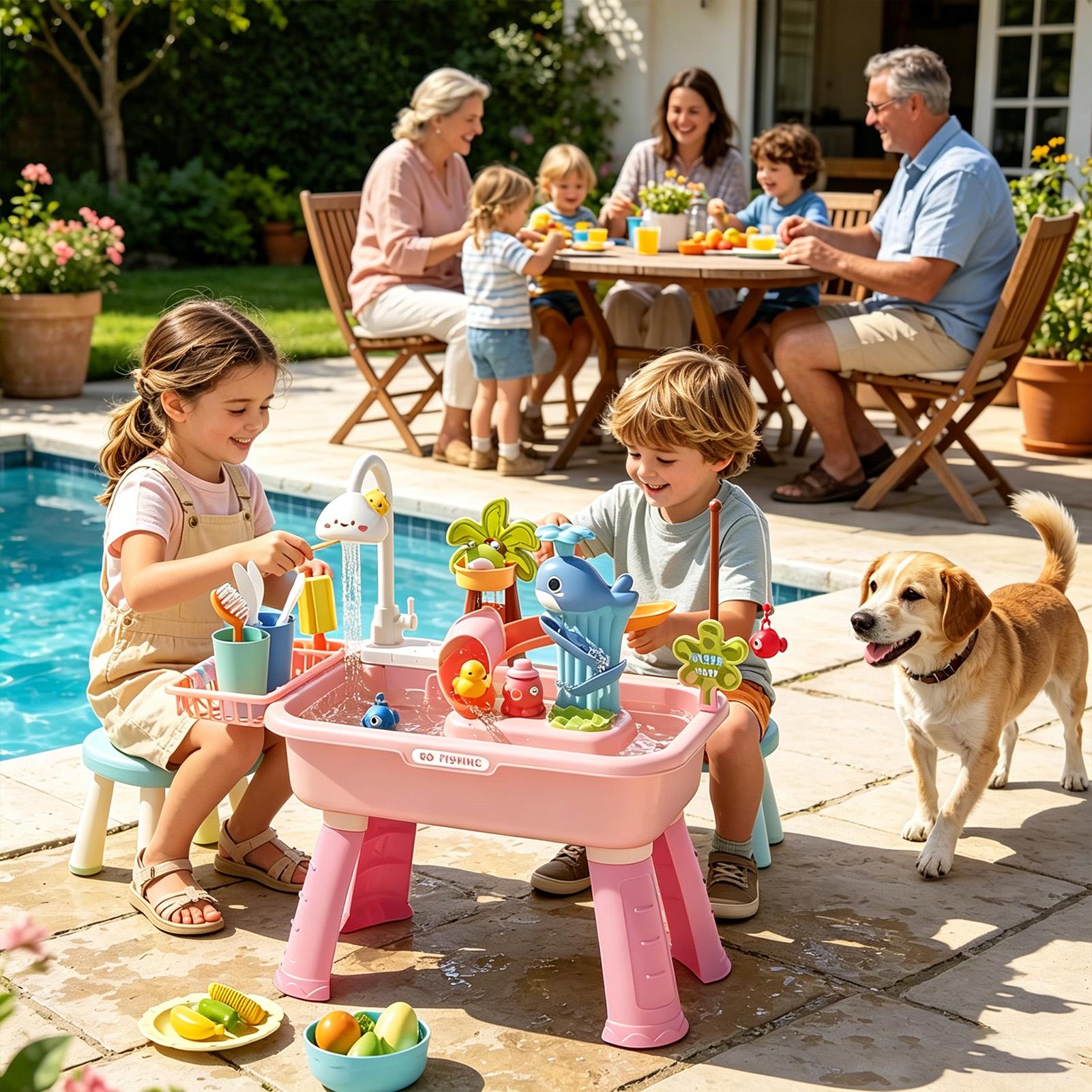 Kids Water Table with Pump, Se - огляд і ціна Kids Outdoor Sink