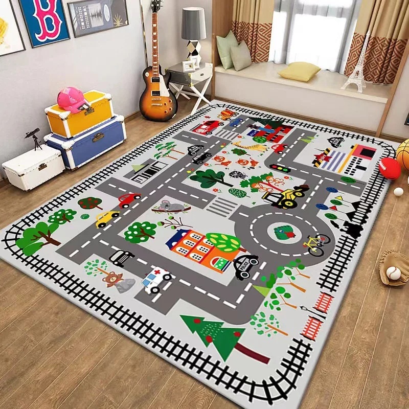 Colorful Kids City Map Play Ma - огляд і ціна Kids Outdoor Play Area