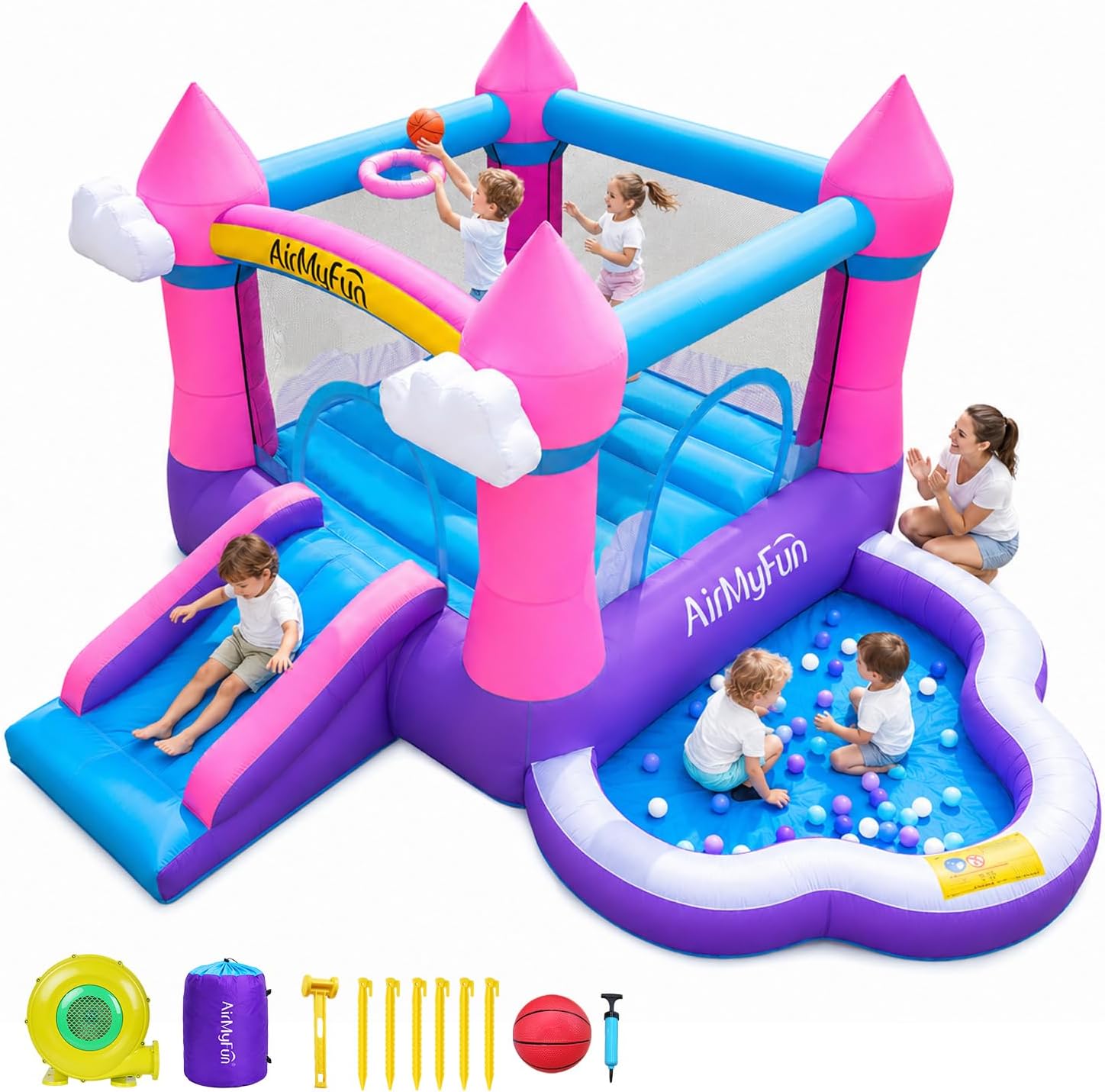 Pink Indoor/Outdoor Inflatable - огляд і ціна Kids Outdoor Pool