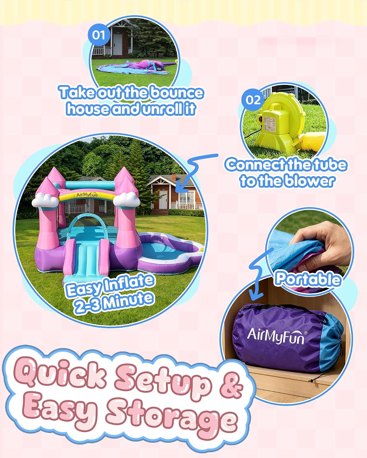 Pink Indoor/Outdoor Inflatable - огляд і ціна Kids Outdoor Pool