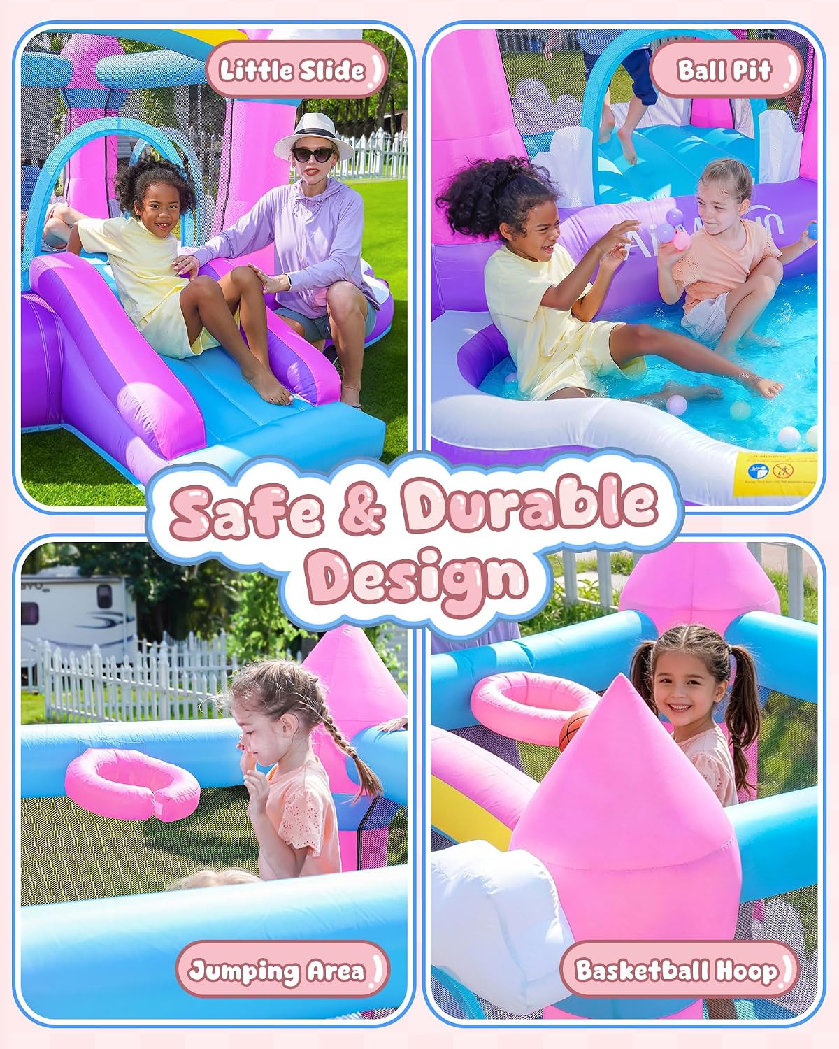 Pink Indoor/Outdoor Inflatable - огляд і ціна Kids Outdoor Pool