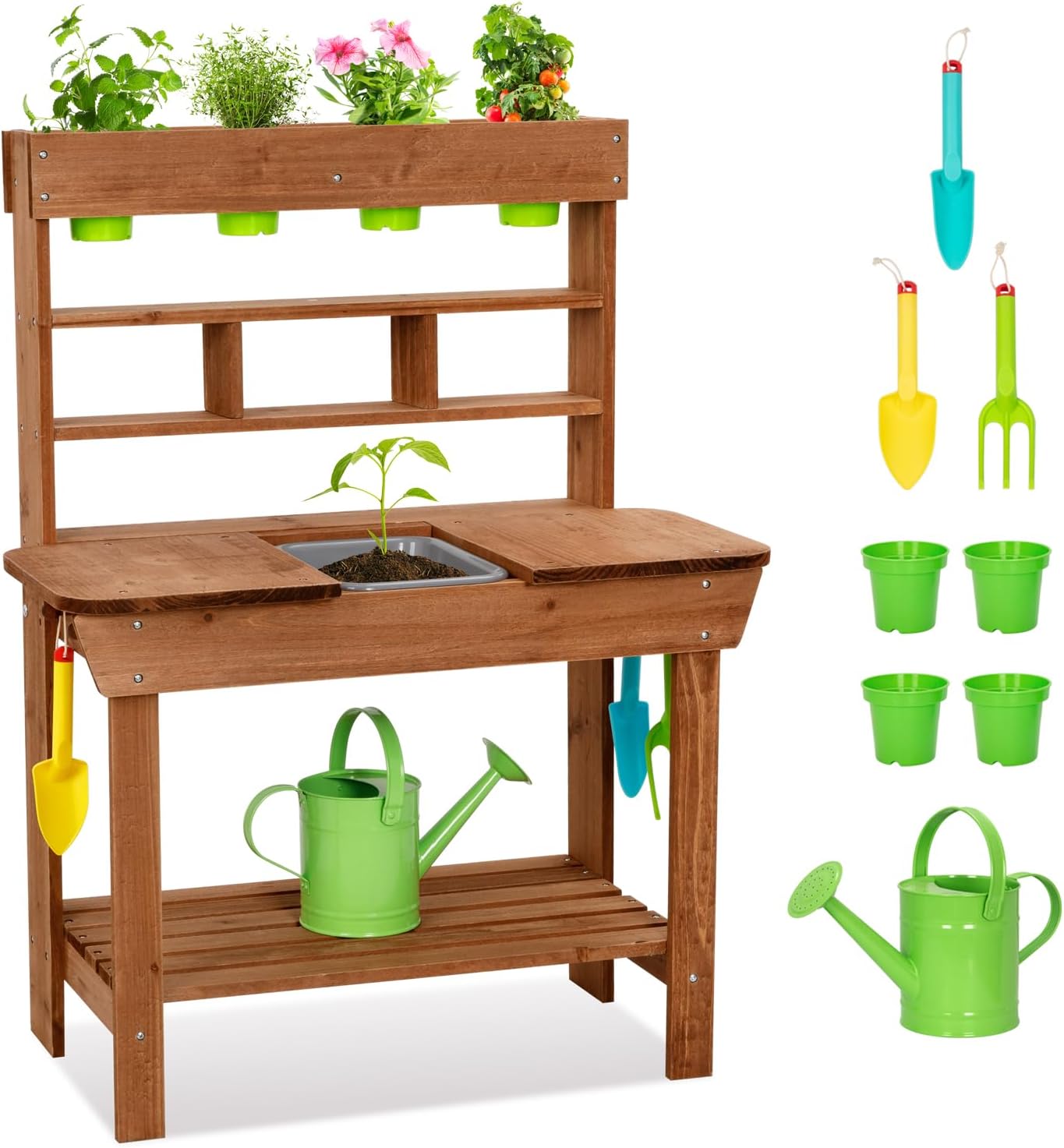 Potting Bench with Sink for Ki - огляд і ціна Kids Outdoor Sink