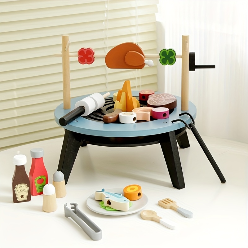Wooden Barbecue Playset For Ki - огляд і ціна Kids Outdoor Bbq
