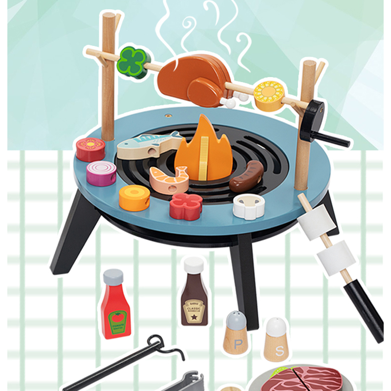 Wooden Barbecue Playset For Ki - огляд і ціна Kids Outdoor Bbq