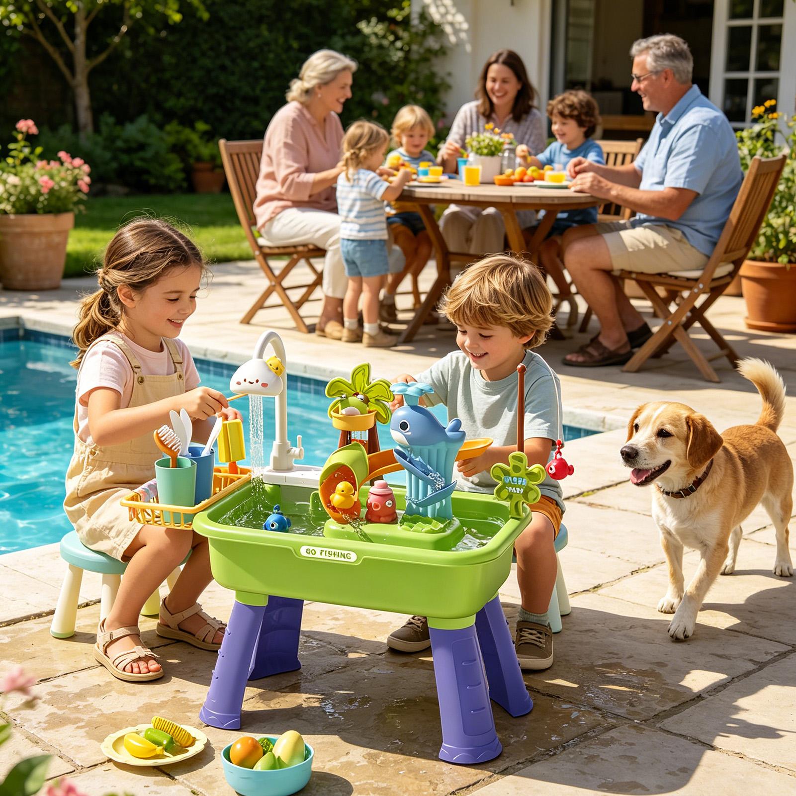 Water Table For Kids With Pump - огляд і ціна Kids Outdoor Sink