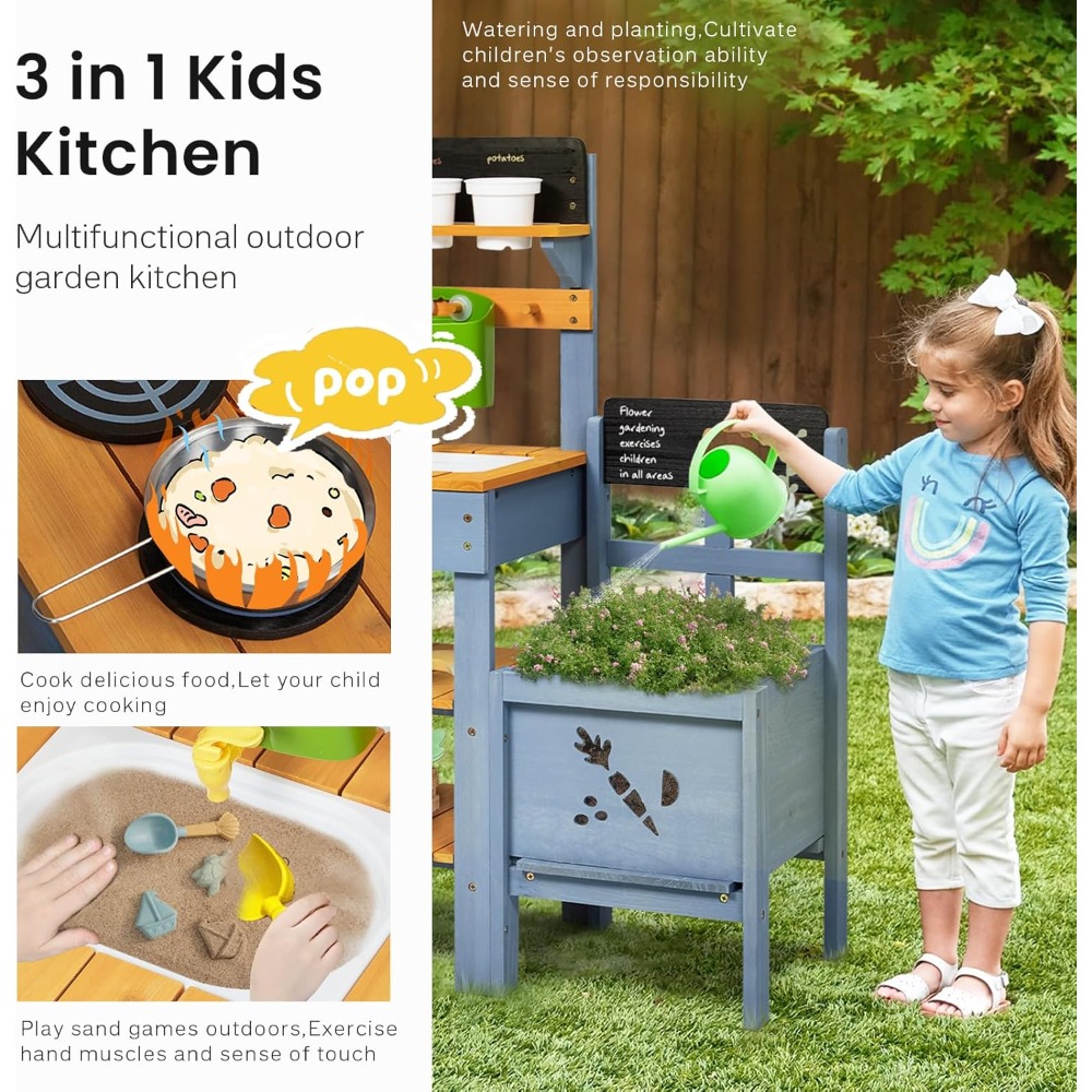 US Shipping Mud Kitchen for Ki - огляд і ціна Kids Outdoor Sink