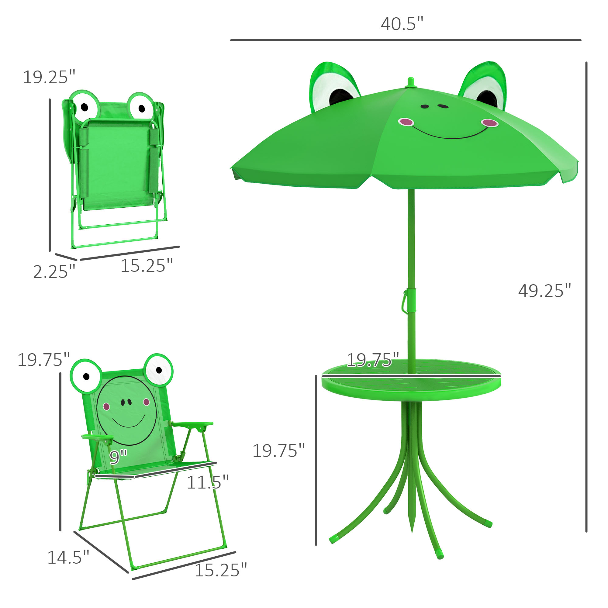 Kids Table and Chair Set, Outd - огляд і ціна Kids Outdoor Picnic Table
