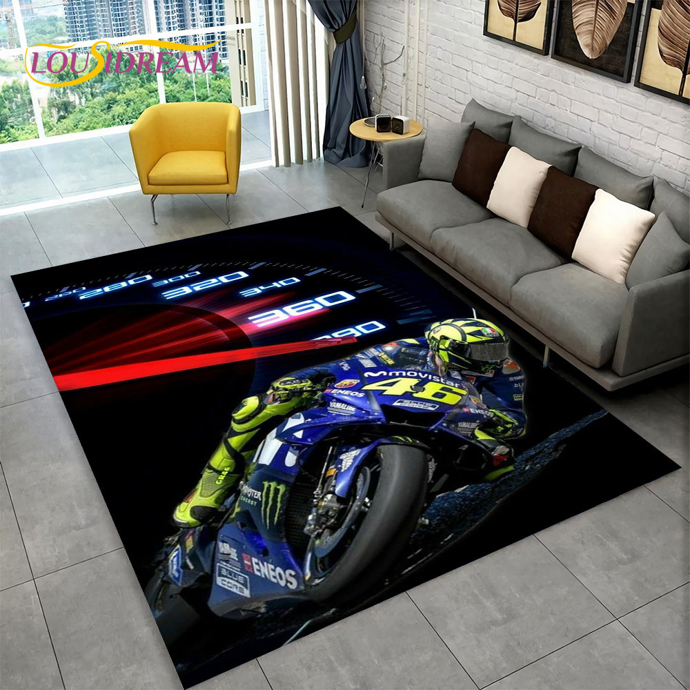 3D Motorcycle Racing Area Rug  - огляд і ціна Kids Outdoor Play Area