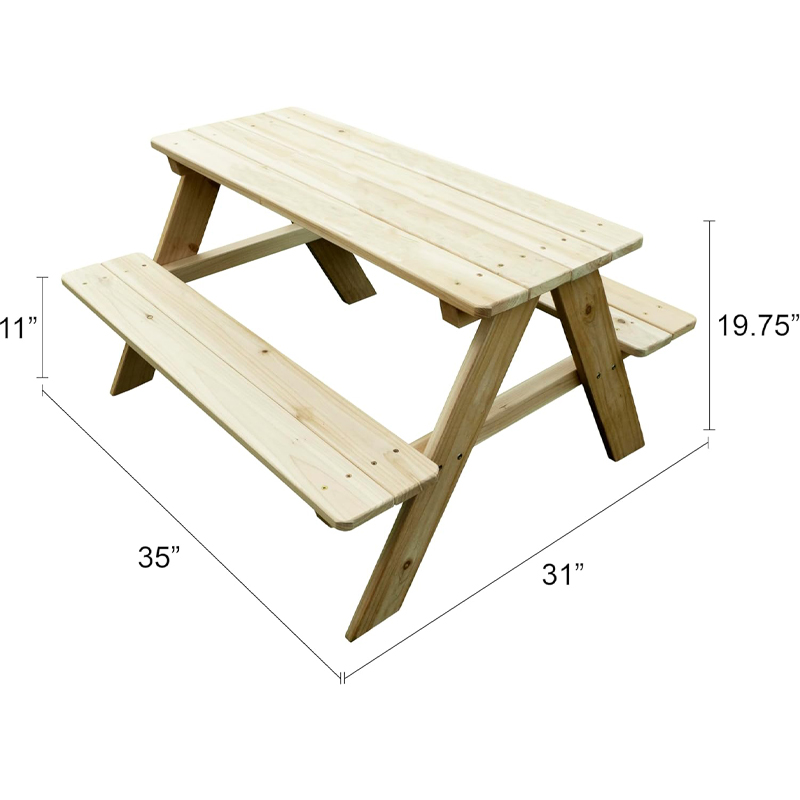 Outdoor Wooden Kids Picnic Tab - огляд і ціна Kids Outdoor Picnic Table