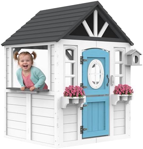Wooden Kids Playhouse with Kit - огляд і ціна Kids Outdoor Sink