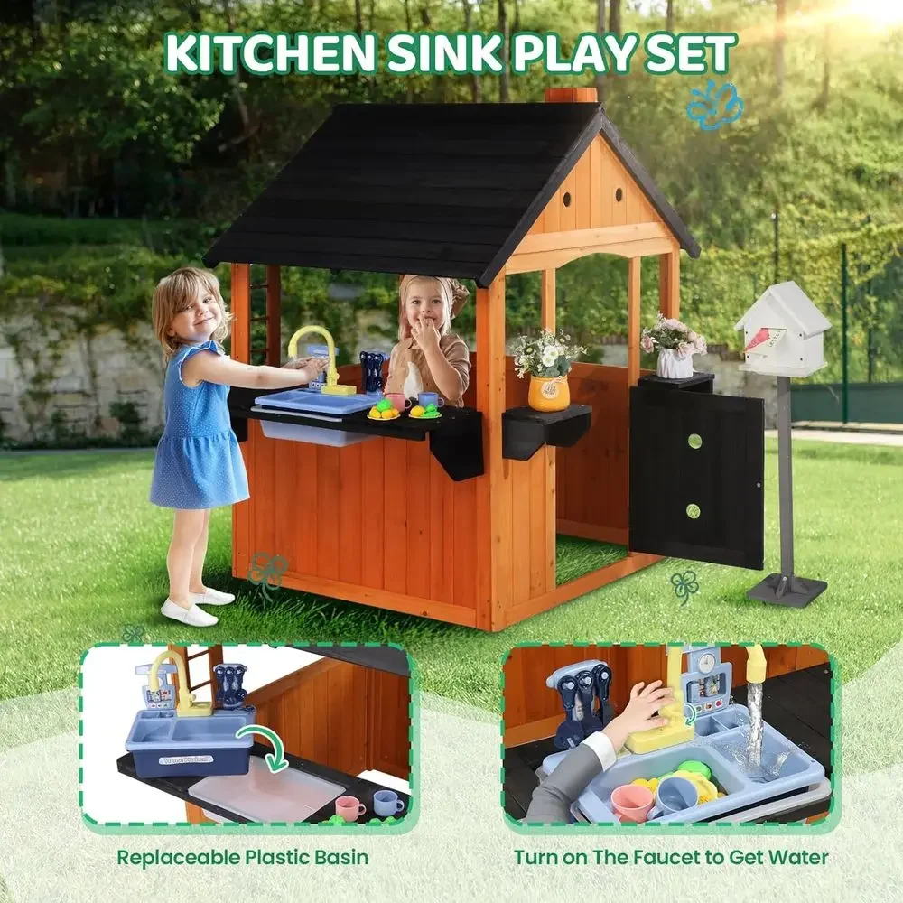 MOR Kids Outdoor Playhouse wit - огляд і ціна Kids Outdoor Sink